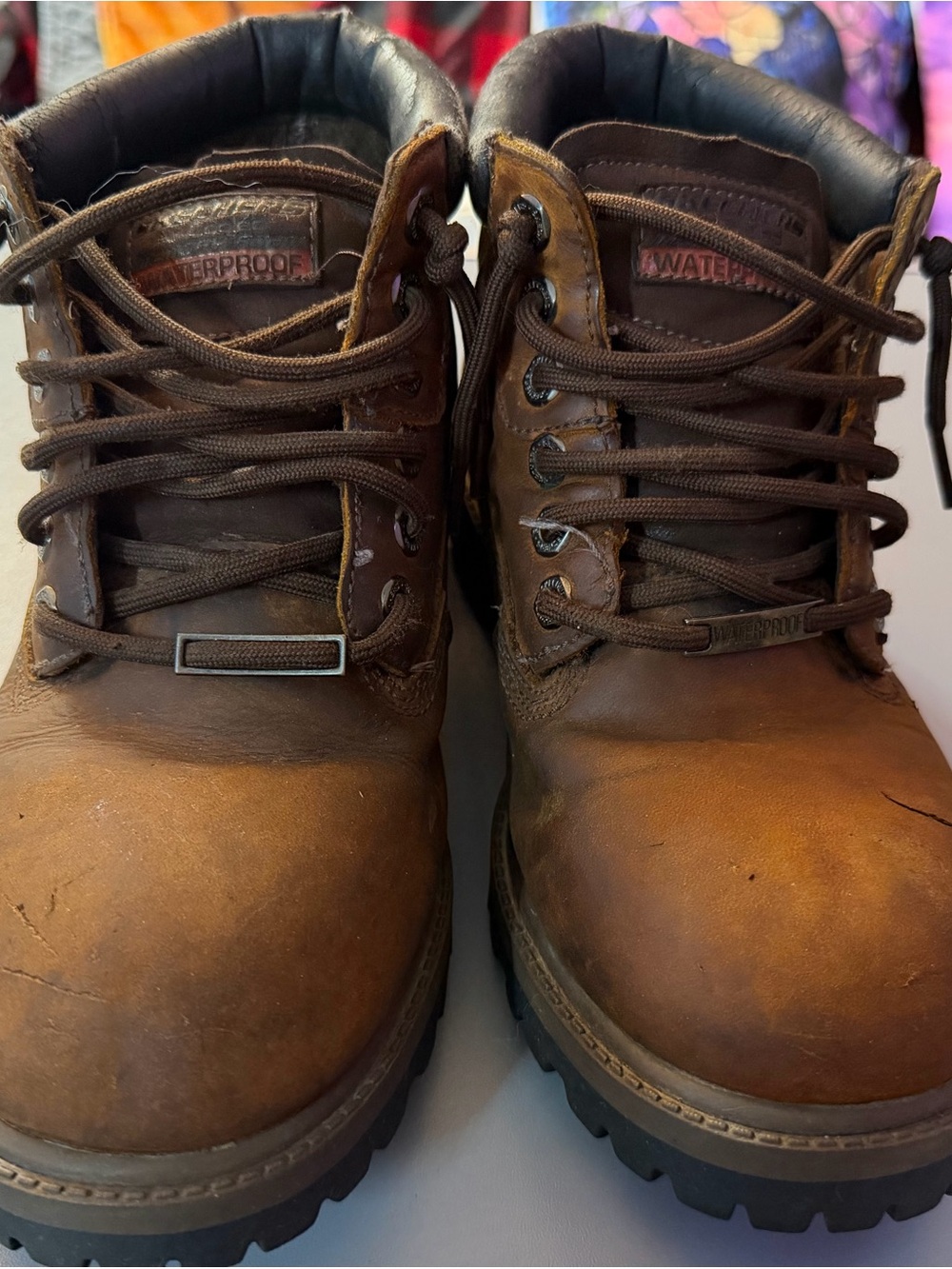 Skechers Men's Brown Waterproof Work Boots